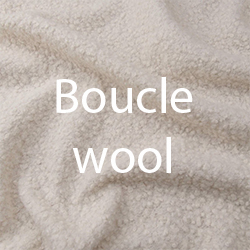 Boucle wool fabric swatch