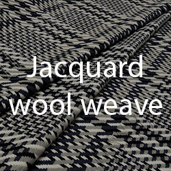 Jacquard wool weave fabric swatch