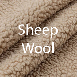 Sheep wool fabric swatch